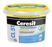 Эластичная полимерная гидроизоляция Ceresit CL 51, 15 кг