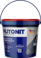 Мастика Plitonit ГидроЭласт эластичная гидроизоляционная, на полимерной основе, 4 кг