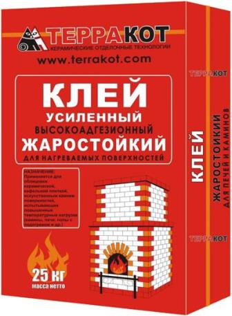 Клей усиленный "Терракот" жаростойкий (25 кг)