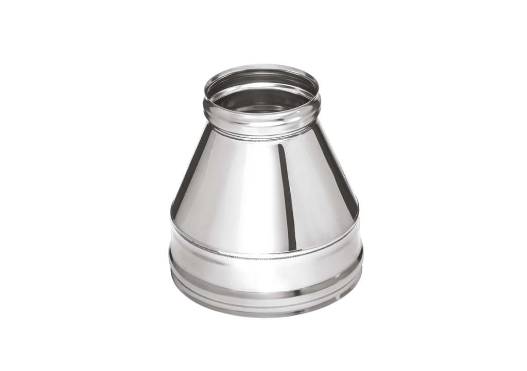 Конус Феррум нержавеющий (430/0,5 мм), ф120/200, по воде черная RAL9005