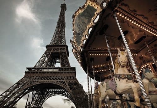 Фотообои "Париж, карусель" Komar