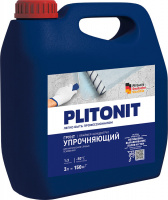 Праймер-концентрат Plitonit Грунт Упрочняющий (1:3), для укрепления слабых оснований, 3 л