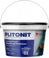 Мастика Plitonit WaterProof Premium универсальная гидроизоляционная однокомпонентная, 2,5 кг