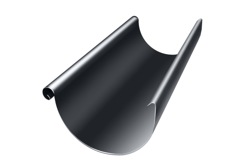 Желоб полукруглый 3м Optima (RAL 7024)