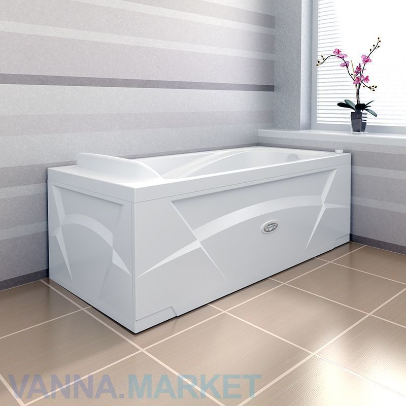 Гидромассажная ванна Vannesa Роза 169x77 с лицевым экраном