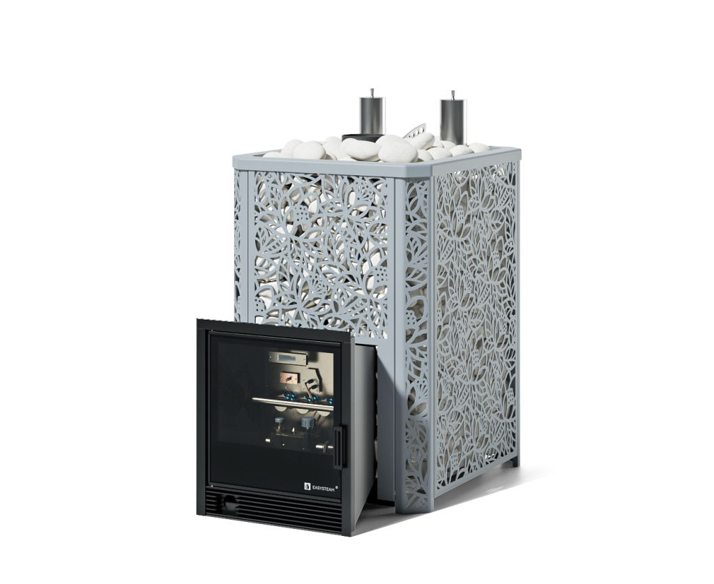 Печь для коммерческой бани ИзиСтим Ялта 35К Premium Хохлома с САБК-40