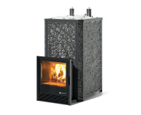 Печь для коммерческой бани ИзиСтим Ялта 40К Premium Модерн (2024) черный под ГГУ