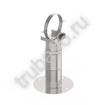 Кронштейн стеновой, телескопический d 200, (40-75см) 1,0 мм, нержавейка