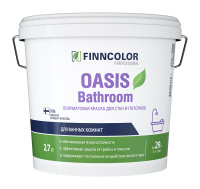 Краска OASIS BATHROOM C полуматовая  2,7л (Краска для влажных помещений)