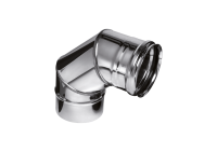 Колено Феррум угол 90°, нержавеющее (430/0,8мм), ф150 RAL 9005