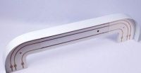 Карниз шинный настенно- потолочный трехрядный «Классика» белый в сборе 300 см