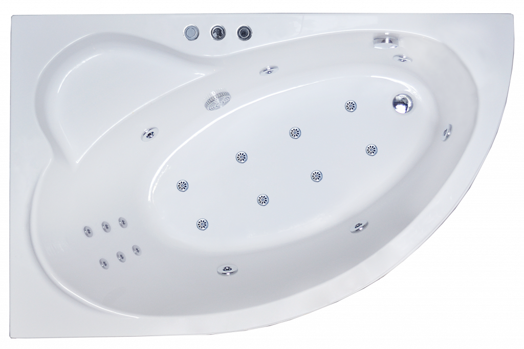 Гидромассажная ванна Royal Bath ALPINE De Luxe 150x100 левая