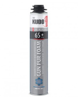 Пена полиуретановая монтажная профессиональная KUDO PROFF 65+ Arktika -18 1000 мл KUPP10W65+