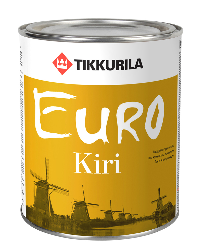 Лак паркетный Lacquer Parquet/ EURO KIRI EP полуматовая 0,9л