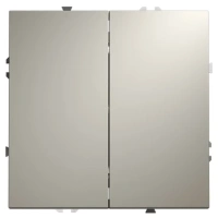 Переключатель проходной двухклавишный VOLTUM S70 VLS020303