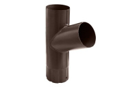 Тройник трубы GL PU 125/90 мм металлический (RAL 6005)
