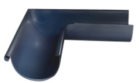 Угол желоба внешний 90º GL PU 125/90 м металлическ (RAL 7024)