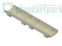 Лоток водоотводный мелкосидящий CompoMax Drive DN150 полимербетонный H80 кл.С,D,E