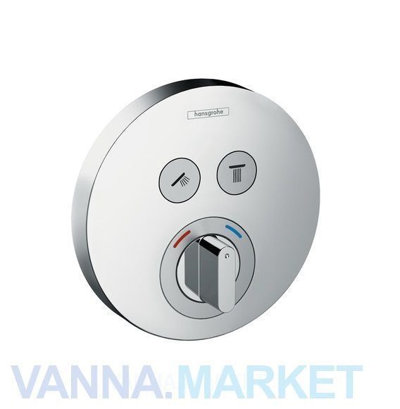 Смеситель-термостат для 2 потребителей Hansgrohe 15748000 ShowerSelect S