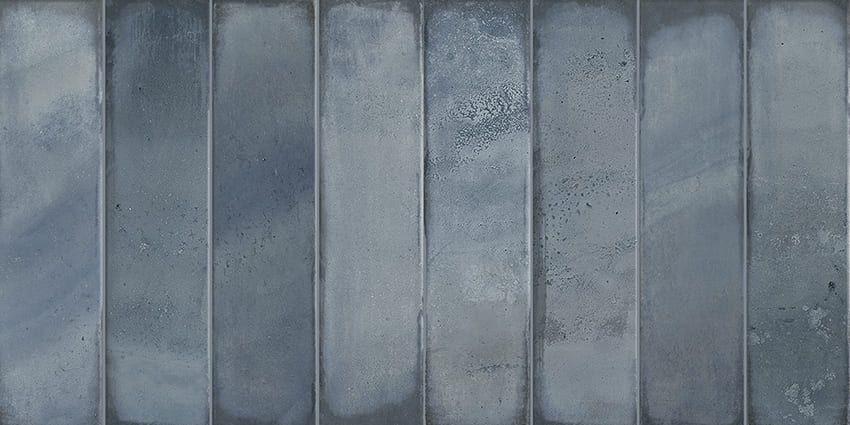 Плитка настенная Кирпичи Синий / Bricks Azul 315x630 синяя