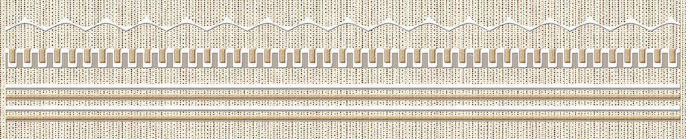 Бордюр настенный Романский Стиль Гинкго / Romanico Ginkgo 62x315 бежевый