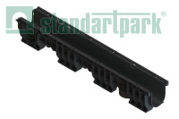 Лоток водоотводный пластиковый PolyMax Basic DN100 h155