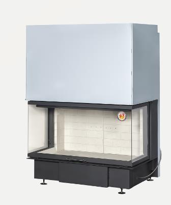 Топка каминная Дельта 1200 три стекла, патрубок ф250, ЭкоКамин