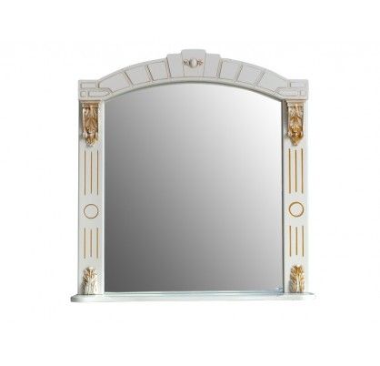 Зеркало со шкафом Atoll Александрия 875*835*140 dorato (золото)