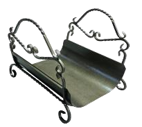 Дровница Виктория с поддоном черный, Банный Эксперт