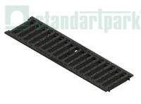 Решетка водоприемная PolyMax Basic DN100 пластиковая щелевая кл. А15