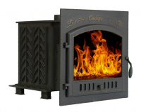 Печь для бани чугунная Сибирь-25 дверка 700х700 (ДКГ-12С) под обкладку