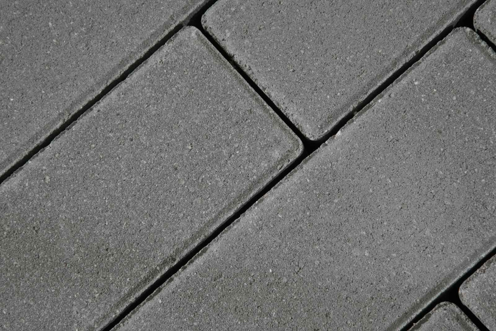 Тротуарная плитка Готика Profi, Серый, Калипсо, 200х200х60 мм на с/ц
