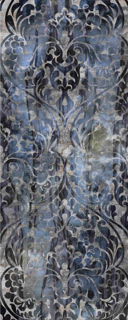 Интерьерная панель 1200x2000 Damascus Ice Blue глянцевая Ab-4.1.2/1200x2000G