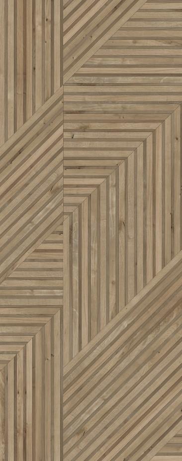 Интерьерная панель 1200x3000 Wood Rail Rhythm Greige глянцевая MG-3.6.3/1200x3000G