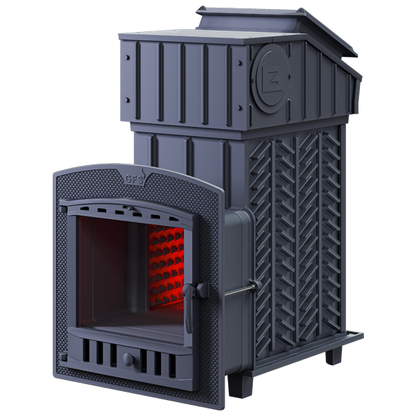 Печь для бани GFS Ураган 40П2 ЗК под облицовку (короб/дверца для пара)*