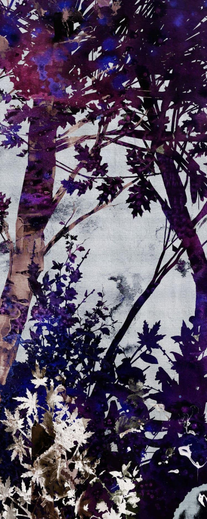 Интерьерная панель 1200x3000 Wonderful Forest Mystery Night матовая DD-1.1.2/1200x3000M