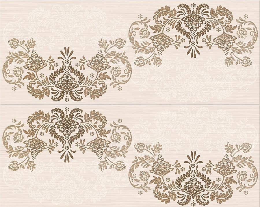 Панно настенное Amati Ambra Modern 402x505 бежевое (комплект из 2 шт.)