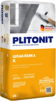 Шпаклевка Plitonit К цементная, белая, 20 кг