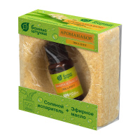 Ароманабор для бани и сауны (эфирное масло Эвкалипт 15мл + соляной испаритель) Банные штучки