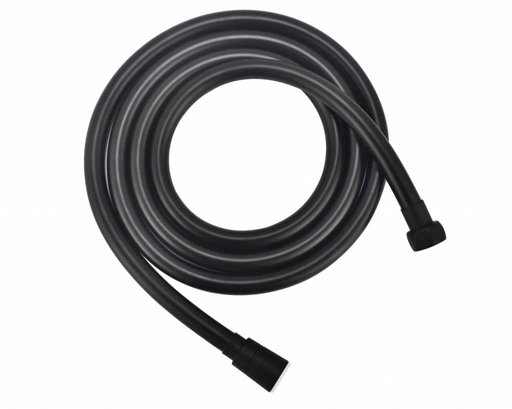 Душевой шланг, армированный черный ASH20Black