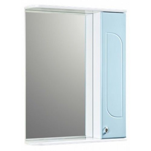 Зеркало 32 правое голубое с подсветкой (В-780мм,Ш-600мм,Г-140мм) 49215