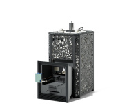 Печь для бани ИзиСтим Ялта 15 Хохлома Premium с ГГУ (2025) пьезо черный