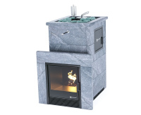 Печь для бани ИзиСтим Сочи М2 в 4-х стор.кожух талькохлорит окрыт.верх (вх. с тыла)