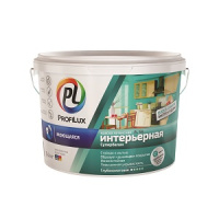 Profilux ВД краска PL- 13L латекс. моющаяся износоуст. СУПЕРбел  база 1,  1,4кг