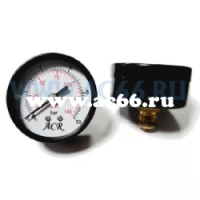 Манометр аксиальный 10 bar, (металл. корпус) (уп.200шт) ACR
