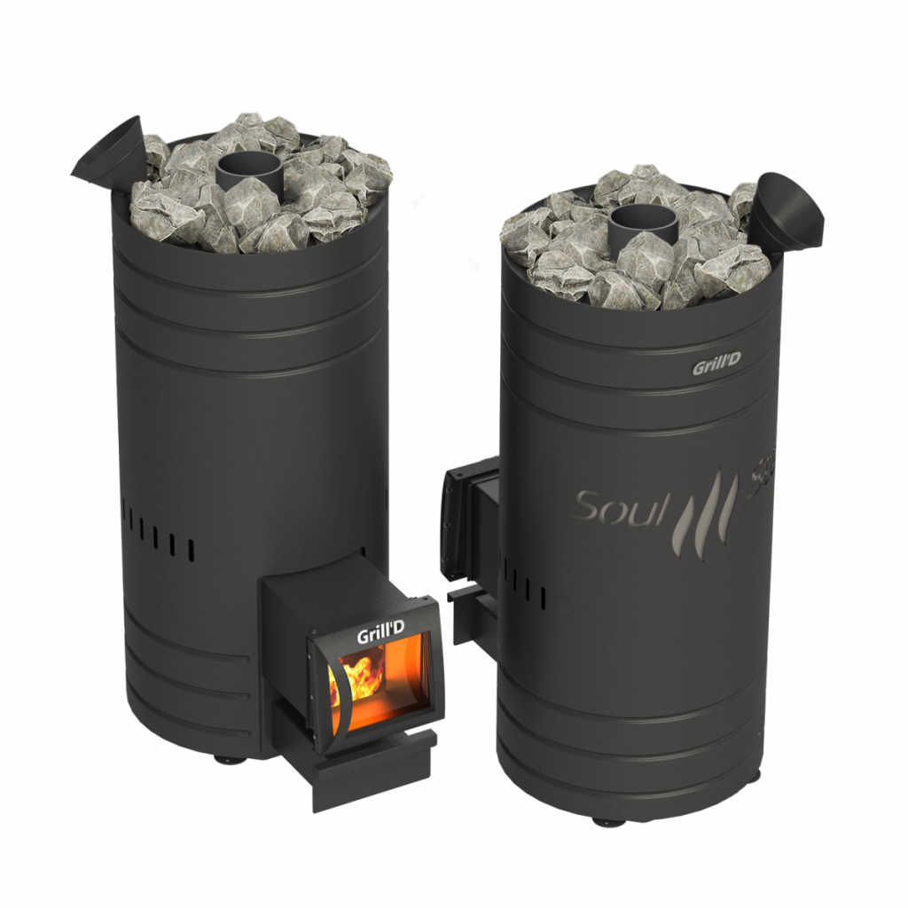 Печь для бани Grill'D Bochka 160 Long black*