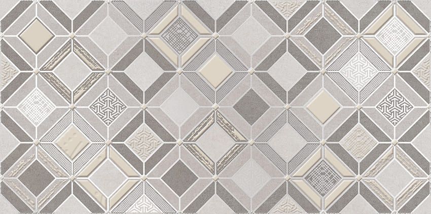 Декор настенный Starck Mosaico 1 201x405 серый
