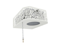 Обливное устройство ИзиСтим Каскад 20 л Хохлома Белый 430 сталь