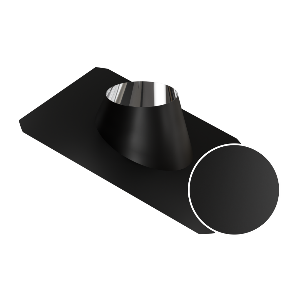 Разделка Craft крышная (алюминий/304/0,5 мм) 15-30гр. ф230 черный