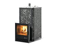 Печь для бани ИзиСтим Ялта 40 Хохлома Premium (2024) Черный